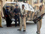 Police patrol outside Shah Rukh Khan's residence