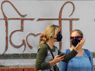 Delhi wears masks...and it's business as usual