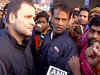 Rahul Gandhi meets people outside ATMs in New Delhi