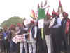 Samajwadi party workers protest against demonetisation