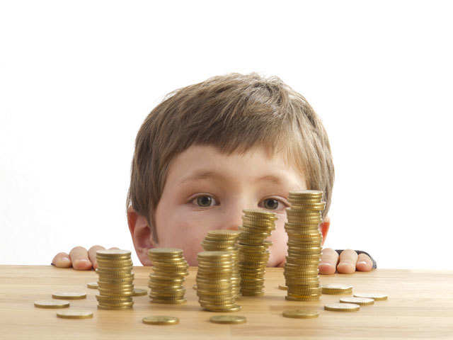 Give your kid pocket money, buy him a piggy bank
