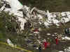Plane wreckage strewn across Colombian mountain