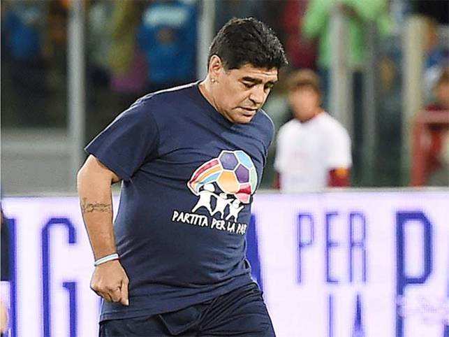 Diego Maradona's age-long battle against obesity - The ...