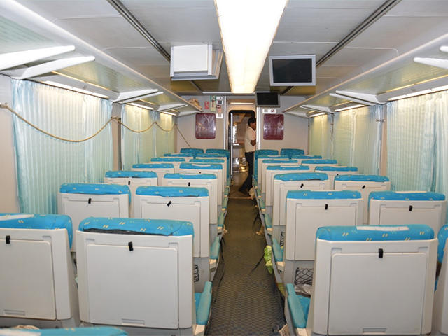 Inside the high speed Talgo train