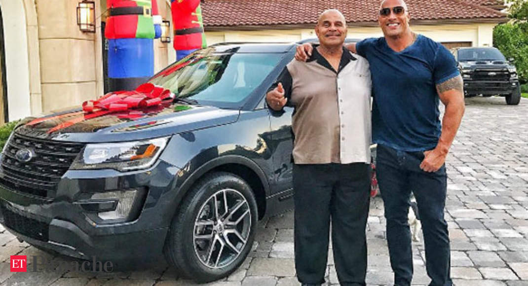 To Dad With Love Dwayne Johnson Buys His Father A Car The Economic
