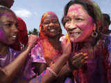 Kamla Persad Bissesar celebrates Holi