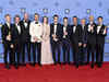 'La La Land' stars celebrate backstage at Golden Globe awards