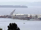 Navy's damaged shipyard, Chile