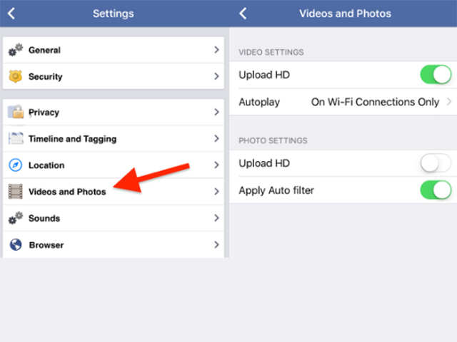 Turn off auto-playing videos in your News Feed