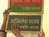 Akhilesh's nameplate as national president put below Mulayam's at SP office