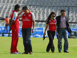 Preity Zinta crossing her ex-boy friend Ness Wadia