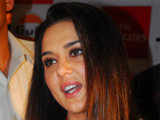 Preity Zinta during the press conference