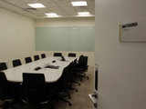 Conference rooms with names in letters, braille