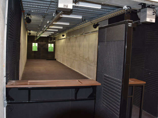 A shooting range within the condo