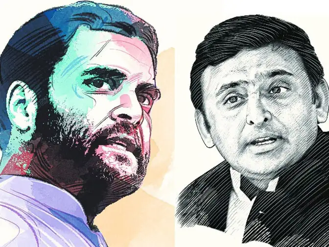Image result for rahul gandhi akhilesh yadav