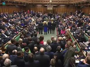 Image result for British parliament vote in favour of Brexit