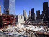 The construction site of World Trade Center