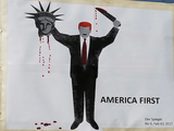 Trump beheading Lady Liberty cover sparks criticism