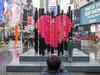 Valentine art in Times Square uses immigration theme