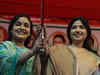 SP's Dimple Yadav campaigns for sister-in-law Aparna
