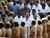 DMK working chief M K Stalin, cadres sit on fast