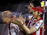 Preity, Vivek and Anupan Kher cheer for Kings XI