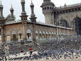 Mecca Masjid in curfew-bound Hyderabad