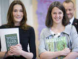 Carla Bruni during school visit