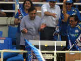 Mukesh Ambani cheering for his team MI