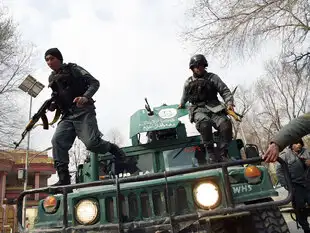 The attackers were gunned down after special forces landed on the roof of the hospital in a military helicopter.