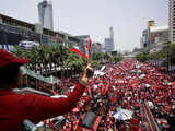 Supporters of former Thai prime minister Thaksin Shinawatra