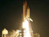 Discovery lifts off from launch pad