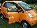 Orange Tata Nano unveiled in New Delhi