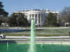 White House fountain goes green