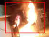 Massive fire engulfs SBI ATM in Rampur