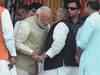 Yogi Adityanath's swearing in ceremony : Modi all ears to Mulayam, pats Akhilesh; Mayawati absent