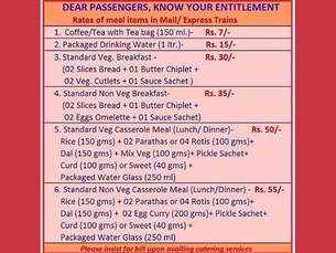 Indian Railways tweets food price list after complaints