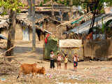 Villagers at 'SALWA JUDUM' camp