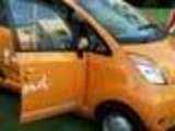 Orange Tata Nano unveiled in New Delhi