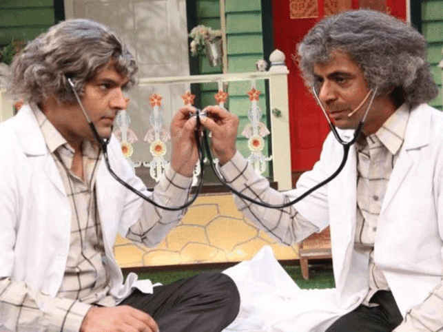 Kapil Sharma and Sunil Grover in a still from the 'The Kapil Sharma Show'. Kapil Sharma and Sunil Grover in a still from the 'The Kapil Sharma Show'.
