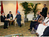 Manmohan Singh and his Moroccan counterpart Abbas El Fassi