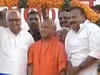 UP CM Yogi Adityanath meets MLAs in Lok Bhawan