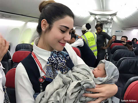 Turkish Airlines Crew Help Deliver Baby Girl On Flight Extra