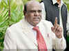 Justice C S Karnan attends to chamber-related work at Calcutta HC