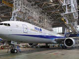New passenger plane of Japan's All Nippon Airways (ANA)