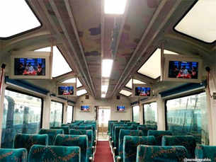 Enjoy Araku Valley from this glass-top train