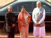 Nepal President receives ceremonial reception at Rashtrapati Bhawan