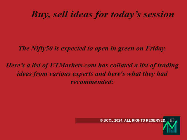 Key trading ideas for today's session