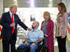Trump awards Purple Heart at military hospital