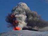 Lava and ash explode out of Eyjafjallajokull volcano